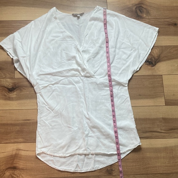 Athleta White Cross Front Luxe Wrap Kaftan - Picture 5 of 9